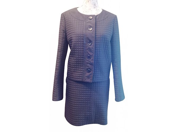 Traje Strenesse Kist con cuero PU Detalles Negro