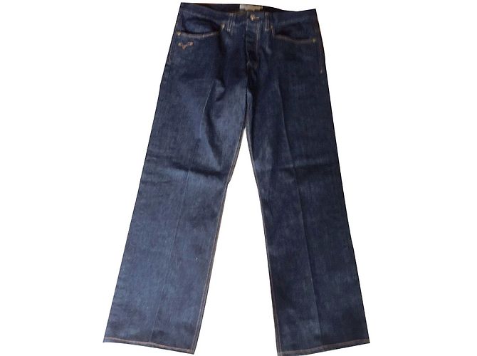 Jeans Yves Saint Laurent Blu Taglio Retto