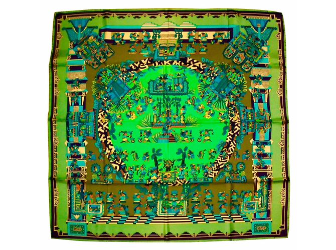 Hermès ASTRES et SOLEILS Multicolore Seta