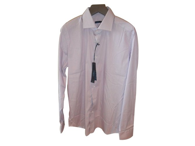 Emanuel Ungaro Ungaro brand new  fine cotton  stretch shirt Pink  ref.18558