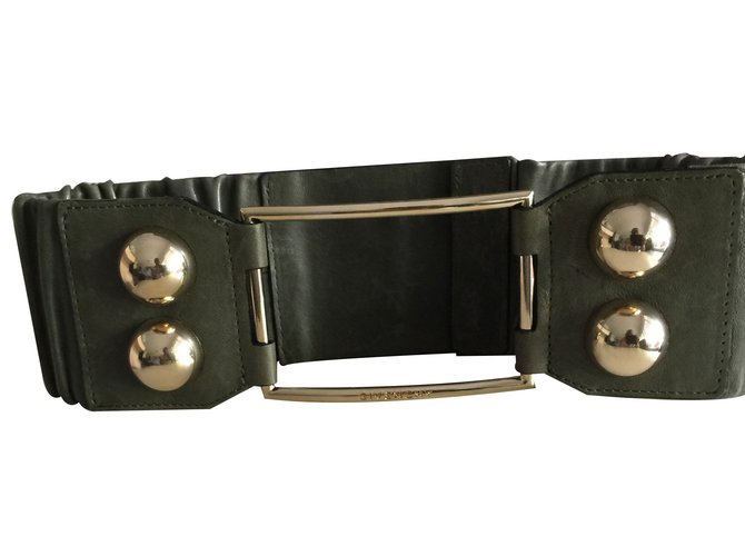 Givenchy Belts Khaki Leather  ref.18641