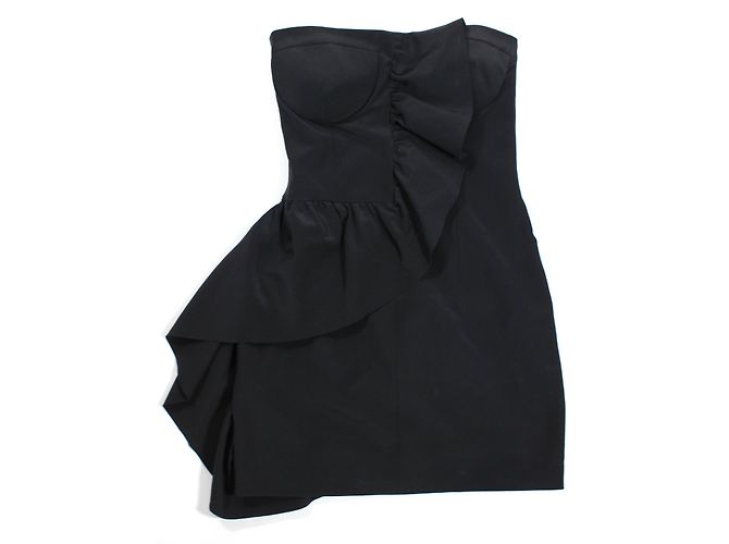 Miu Miu Abito da cocktail senza spalline Nero