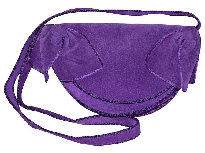 Christian Dior Handbags Purple Suede  ref.18730