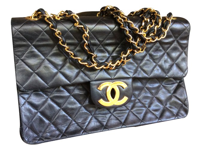 Chanel Travel bag Black Leather  ref.18826