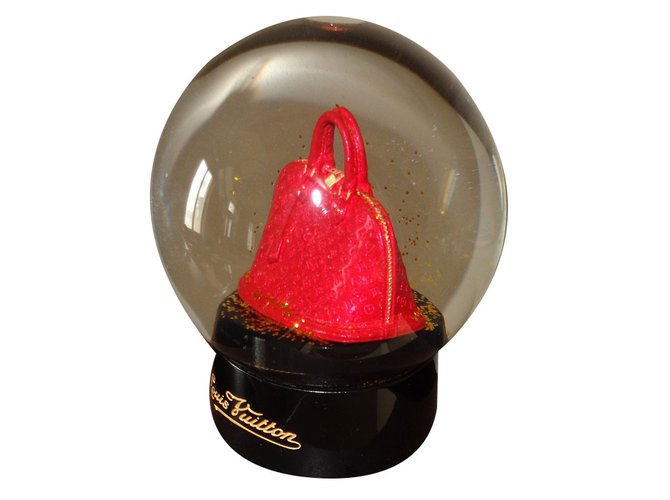 Alma Louis Vuitton Snow globe Red Glass  ref.18873
