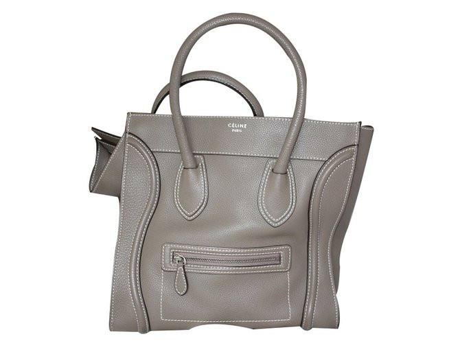 Céline Handbags Grey Leather  ref.18920