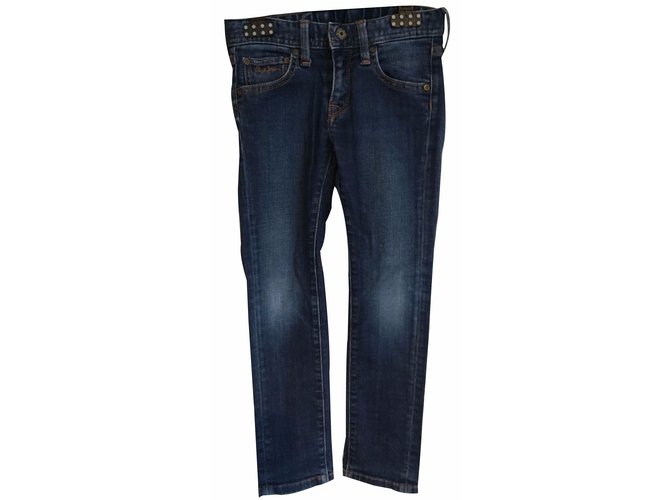 Pepe Jeans Pants Blue Cotton  ref.18952