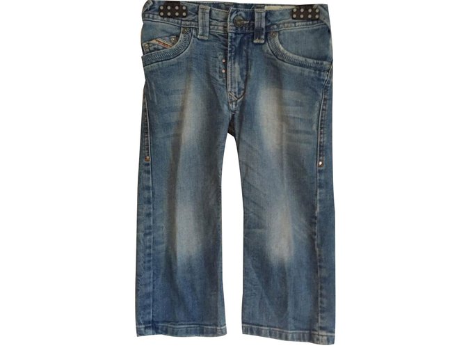 Diesel Pants Blue Cotton  ref.18954