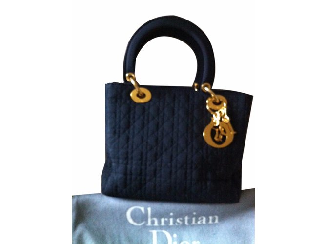 Christian Dior Handbags Blue Synthetic  ref.18960