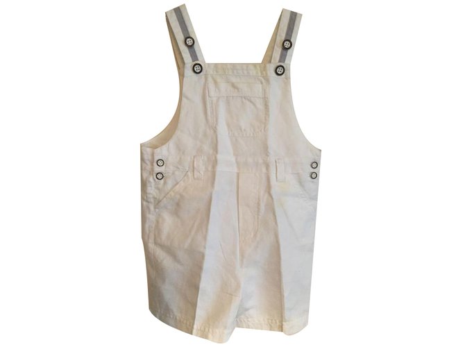 Autre Marque Overalls White Cotton  ref.18985