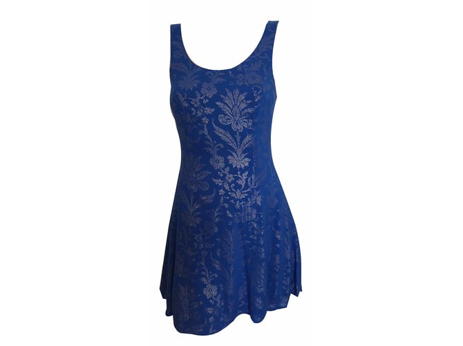 Abercrombie Fitch Vestido Azul Viscosa Joli Closet