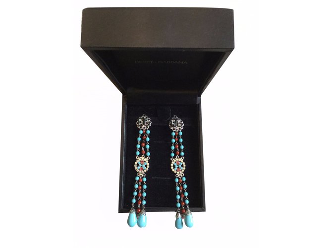 Vintage Dolce & Gabbana Long Earrings Multiple colors Metal  ref.19094
