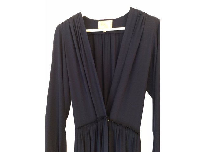 Autre Marque Stunning Navy Roksanda Ilincic Dress Blue Silk  ref.19097