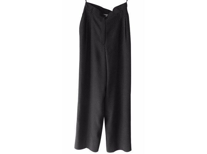 Yves Saint Laurent Pants, leggings Black Viscose  ref.19120