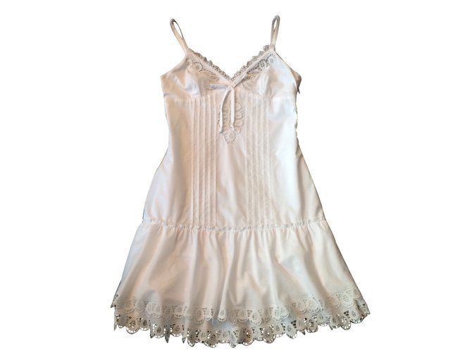 Blumarine Dresses White Cotton  ref.19128