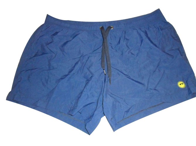 Swimwear dos homens Moschino swim boxer nwt azul marinho grande Poliamida  ref.19308