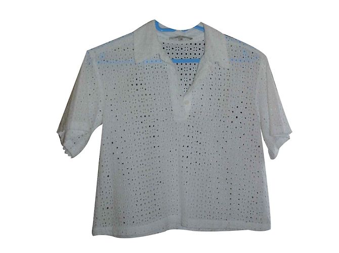Camicia di pizzo bianca in cotone Gerard Darel Bianco