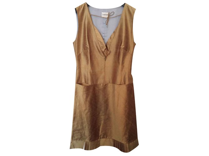 Autre Marque Dresses Bronze Silk  ref.19453
