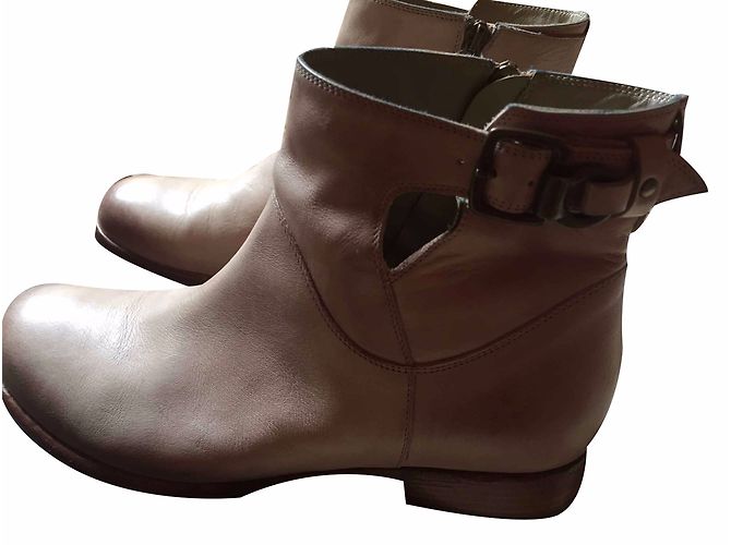 Alberto Fermani Ankle Boots Beige
