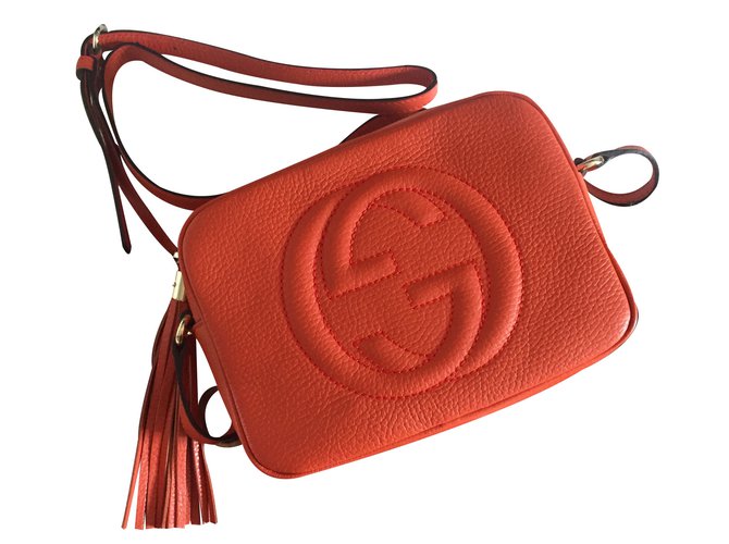 Soho gucci disco bag Laranja Couro  ref.19550