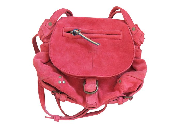 Jerome Dreyfuss Handbag Twee Pink Deerskin  ref.19611