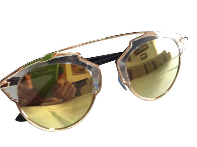 Dior Sunglasses Golden Metal  ref.19742