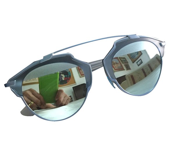 Dior Sunglasses Blue Metal  ref.19744