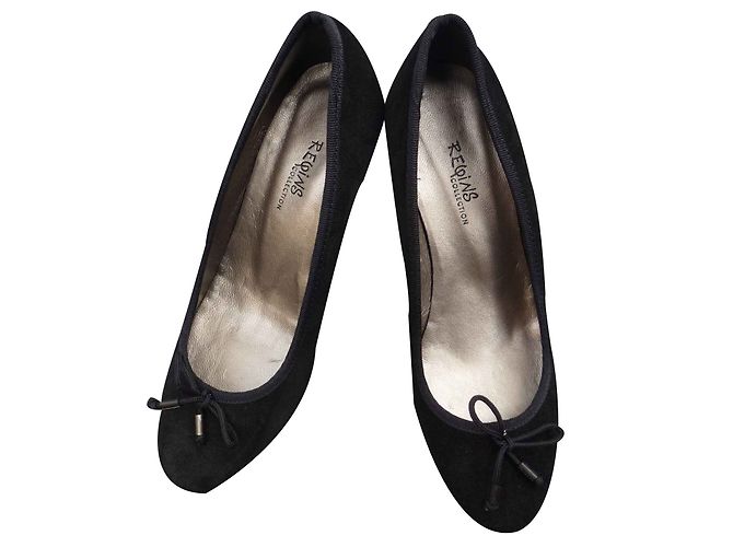 Autre Marque Reqins Wildleder Pumps Schwarz 37