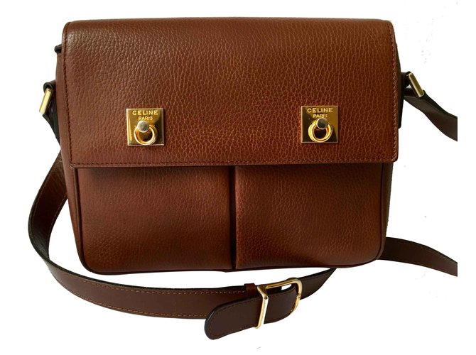 Céline Handbags Caramel Leather  ref.19931