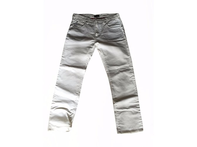 Armani Jeans Jeans Branco Algodão  ref.20007