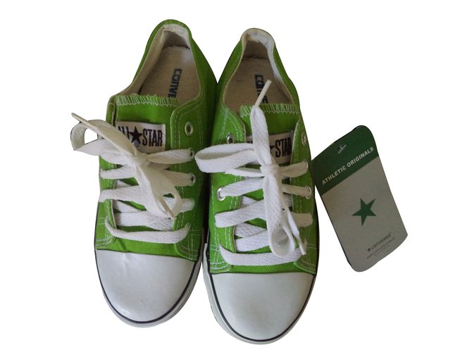 Converse scarpe da ginnastica Verde Tela  ref.20020