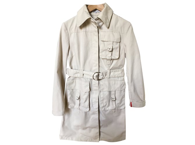 Les Petites Coats, Outerwear Beige Cotton  ref.20118