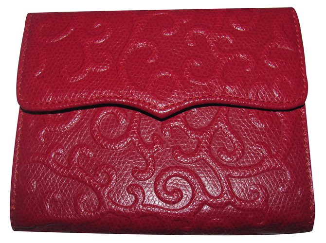 Yves Saint Laurent Purses, wallets, cases Red Leather  ref.20207