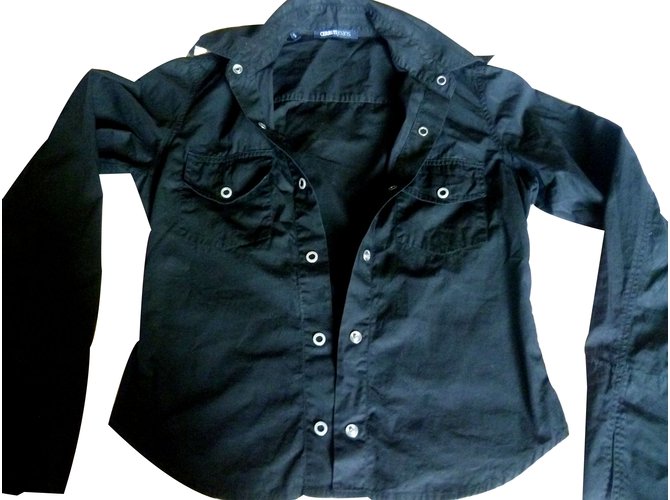 Cerruti 1881 Shirt Black Cotton  ref.20252