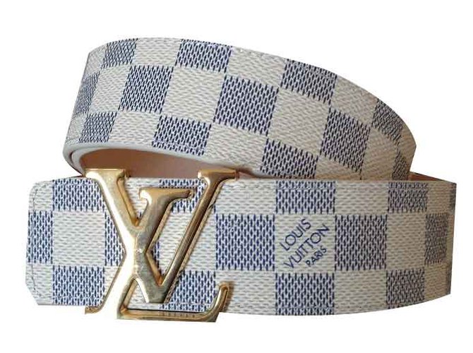 Louis Vuitton cinturón Beige Cuero  ref.20302