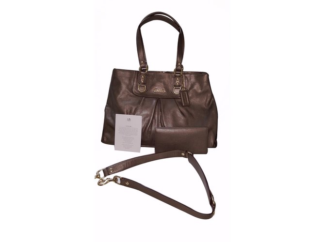 Coach bag Ashley Metallic Leather ref.20567 - Joli Closet