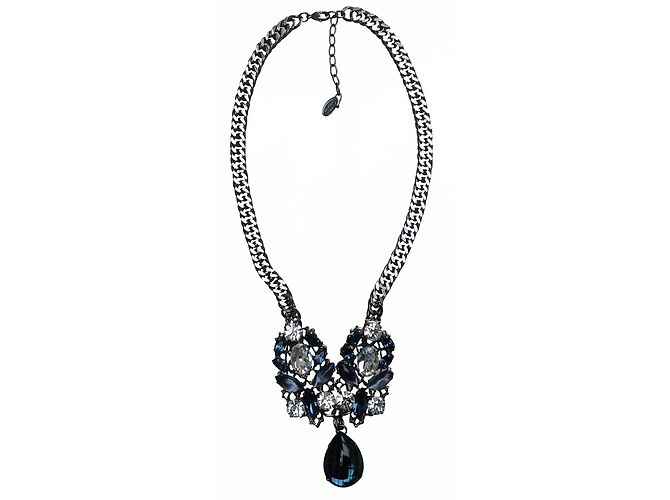 Collar de cristal Swarovski de plata de Anton Heunis Multicolor