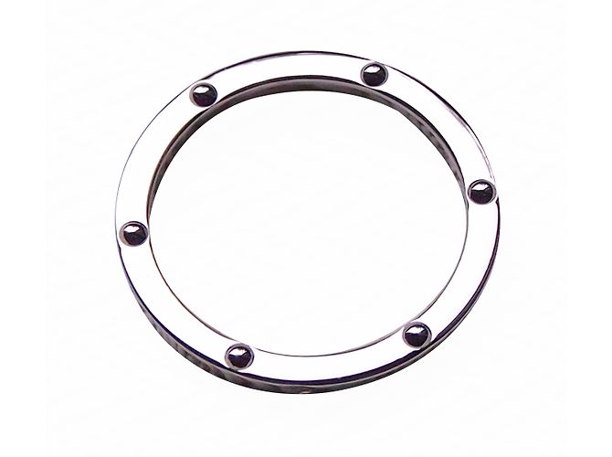 Hermès Anillo Clipper Oro Blanco Plata