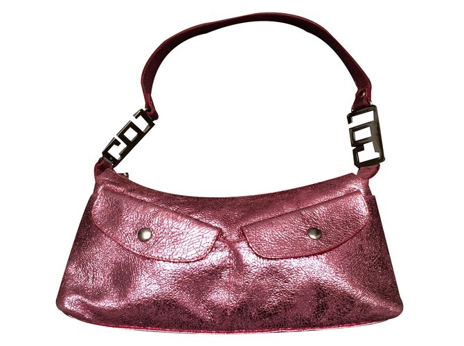 Giancarlo Paoli Handbag Pink Leather  ref.20631