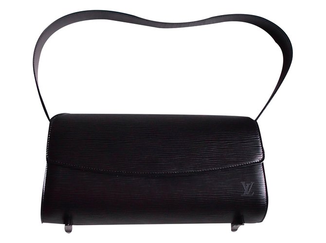 Louis Vuitton Handbags Black Leather  ref.20653