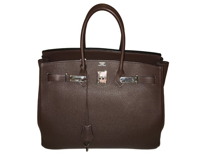 Hermès Birkin 35 Ebony Leather  ref.20728