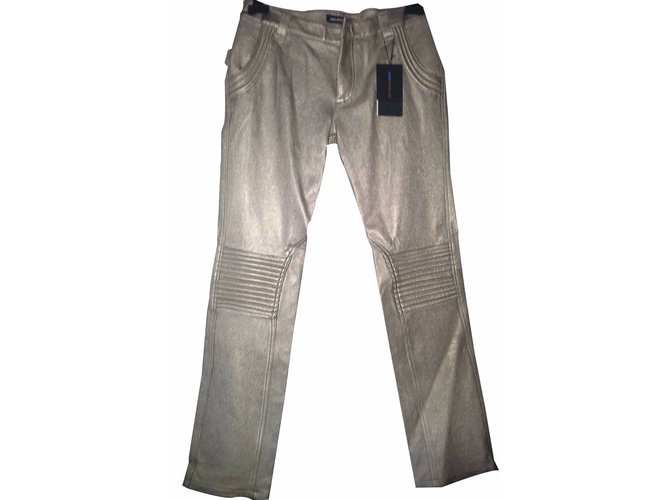 Zadig & Voltaire Pants, leggings Golden Leather  ref.20787