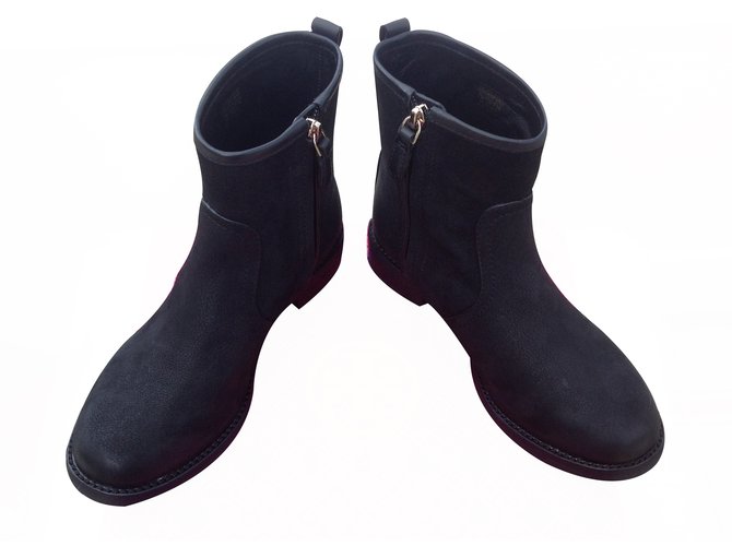 tory burch black ankle boots