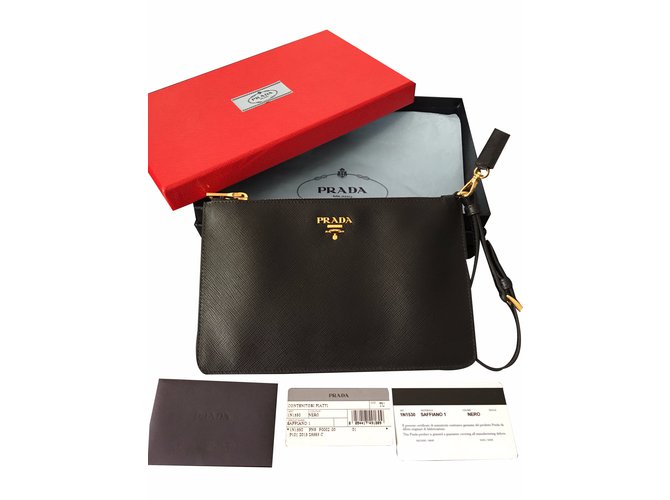 prada saffiano pochette