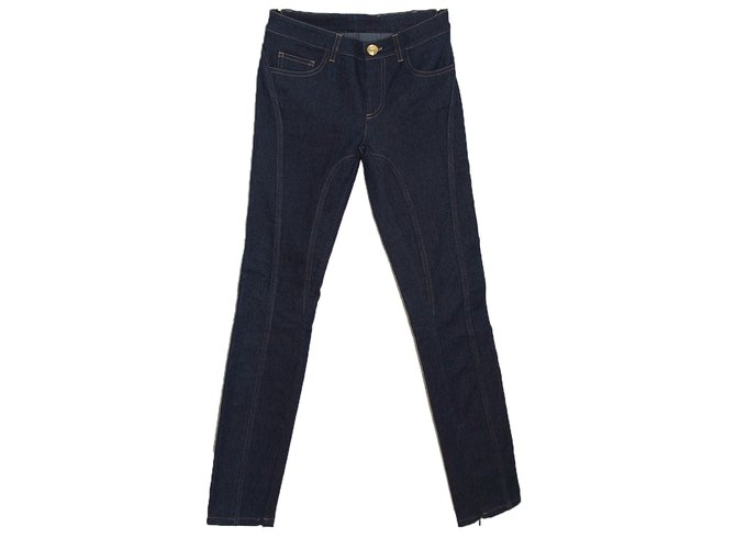 Gianni Versace VERSACE super sexy skinny Jeans Bleu  ref.20855