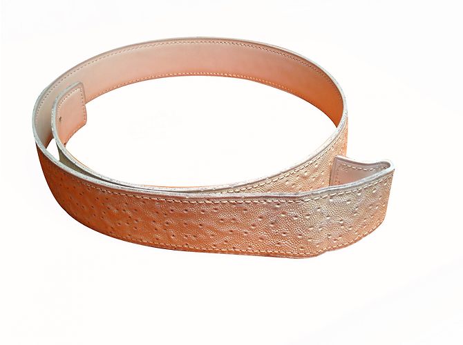Hermès Gürtel Weiß Leder