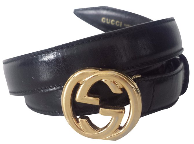 Gucci Belt Black Leather  ref.20901