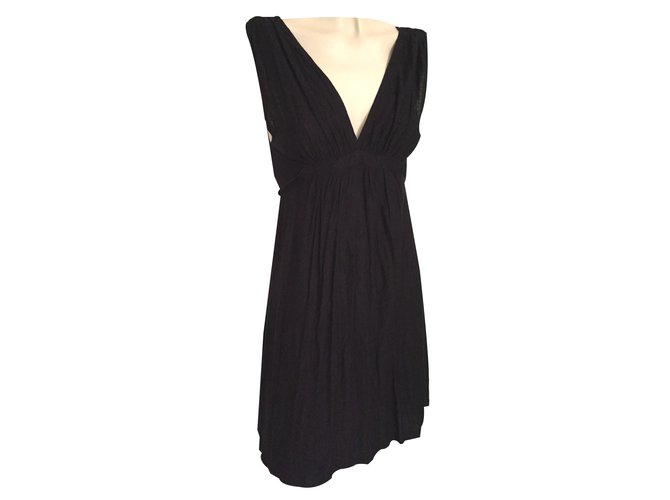 French Connection Dress Black Viscose  ref.20944