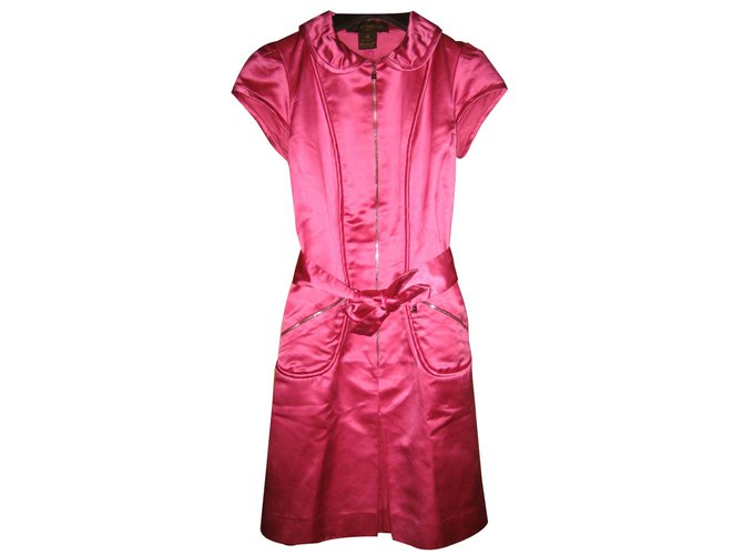 Louis Vuitton Dresses Pink Silk  ref.21021