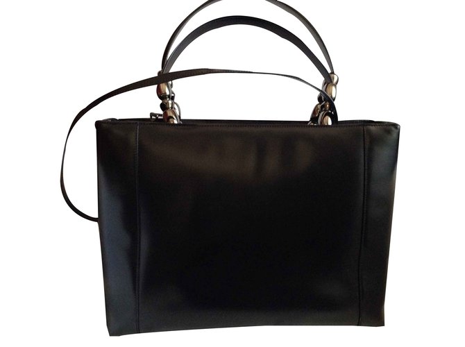 Dior Handbag Black Leather  ref.21130
